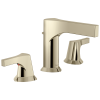 DELTA Zura Two Handle Widespread Bathroom Faucet — Polished Nickel