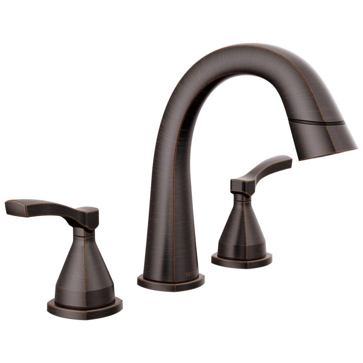 DELTA Stryke Two Handle Widespread Pull Down Bathroom Faucet — Venetian Bronze
