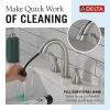 DELTA Stryke Two Handle Widespread Pull Down Bathroom Faucet — Lumicoat® Stainless