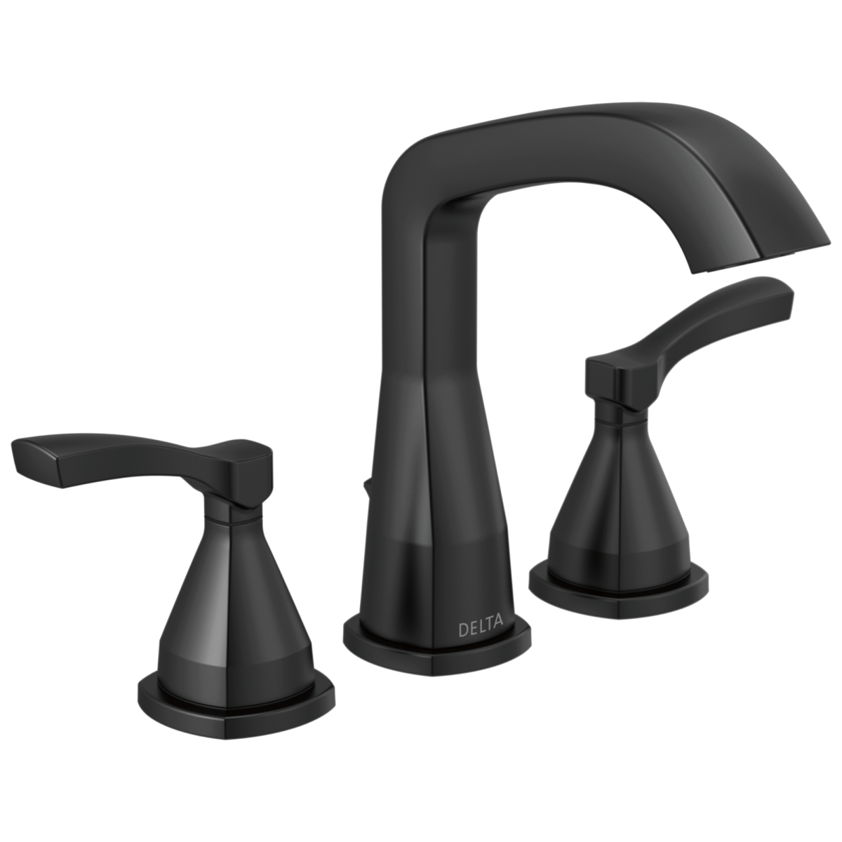 DELTA Stryke Widespread Faucet — Matte Black