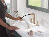 DELTA Nicoli Two Handle Widespread Pull-Down Bathroom Faucet — Champagne Bronze