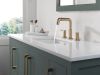 DELTA Nicoli Two Handle Widespread Pull-Down Bathroom Faucet — Champagne Bronze