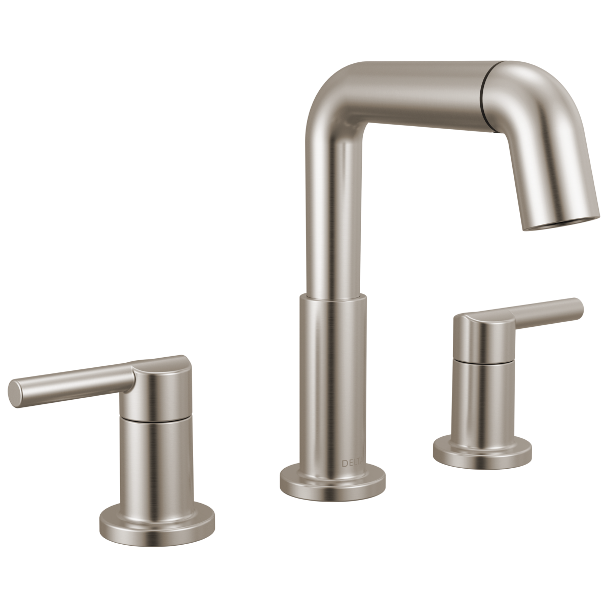 DELTA Nicoli Two Handle Widespread Pull-Down Bathroom Faucet — Stainless