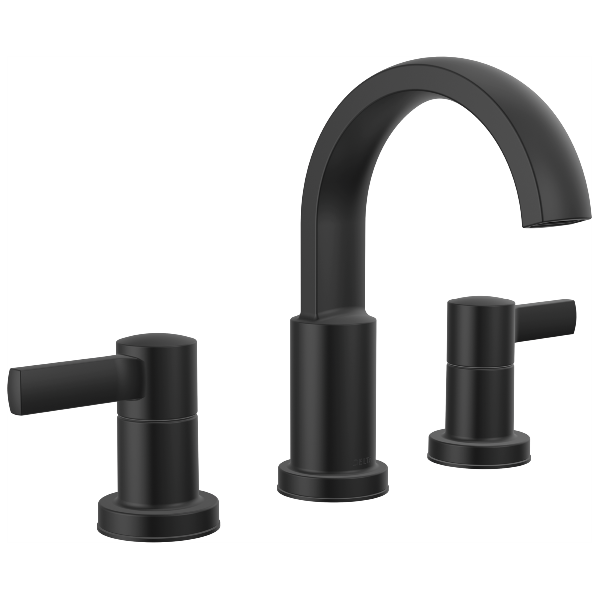 DELTA Albion  Two Handle Widespread Bathroom Faucet — Matte Black