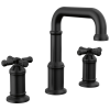 DELTA Broderick Two Handle Widespread Bathroom Faucet — Matte Black