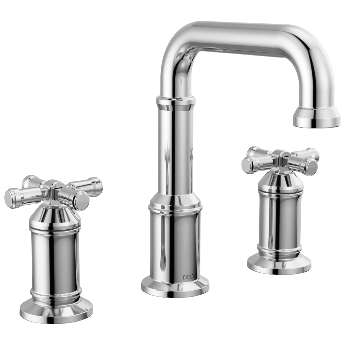 DELTA Broderick Two Handle Widespread Bathroom Faucet — Lumicoat® Chrome