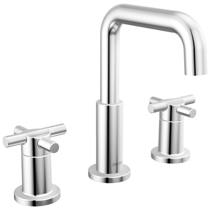 DELTA Nicoli Two Handle Widespread Bathroom Faucet — Chrome