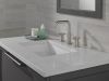 DELTA Nicoli Two Handle Widespread Bathroom Faucet — Stainless
