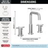DELTA Nicoli Two Handle Widespread Bathroom Faucet — Chrome