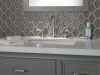 DELTA Windemere Two Handle Widespread Bathroom Faucet — Brushed Nickel