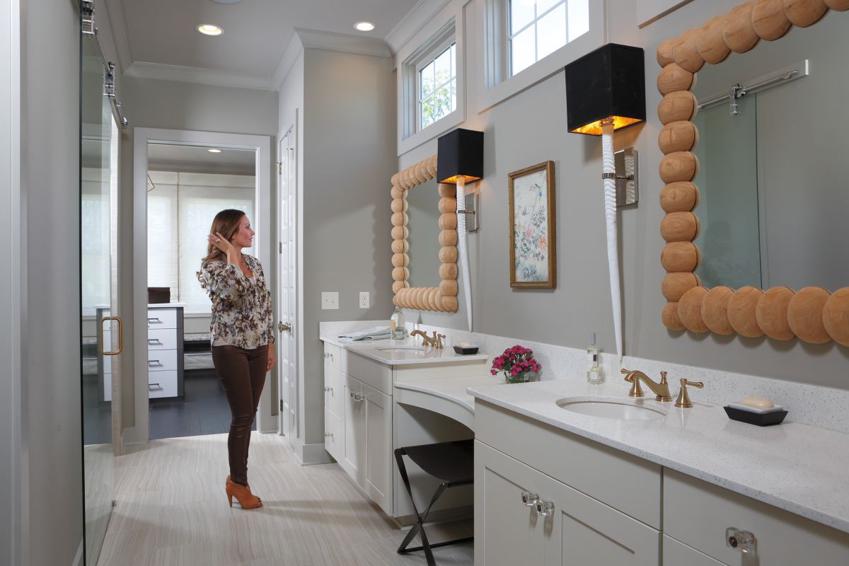 DELTA Cassidy Two Handle Widespread Bathroom Faucet - Low Arc Spout - Less Handles — Champagne Bronze