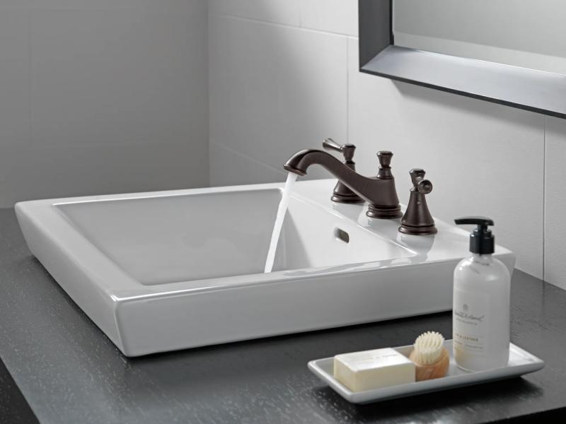DELTA Cassidy Metal Lever Handle Set - Deck Mount Bathroom & Bidet — Venetian Bronze