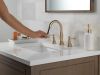 DELTA Cassidy Two Handle Widespread Pull Down Bathroom Faucet — Champagne Bronze