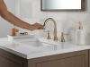 DELTA Cassidy Two Handle Widespread Pull Down Bathroom Faucet — Champagne Bronze