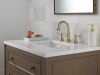 DELTA Cassidy Two Handle Widespread Pull Down Bathroom Faucet — Champagne Bronze