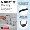 DELTA Cassidy Two Handle Widespread Pull-Down Bathroom Faucet — Chrome