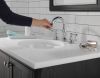 DELTA Cassidy Two Handle Widespread Pull-Down Bathroom Faucet — Chrome