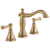DELTA Cassidy Two Handle Widespread Bathroom Faucet — Champagne Bronze