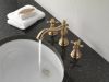 DELTA Cassidy Metal Cross Handle Set - Deck Mount Bathroom & Bidet — Champagne Bronze