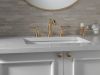 DELTA Cassidy Two Handle Widespread Bathroom Faucet — Champagne Bronze