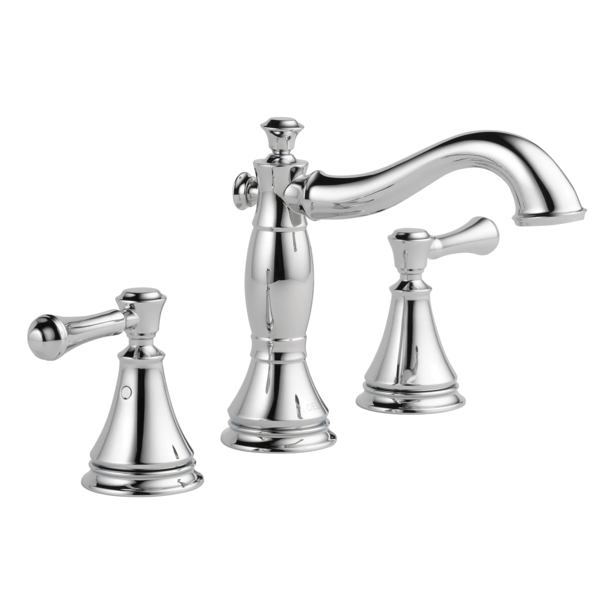 DELTA Cassidy Two Handle Widespread Bathroom Faucet — Chrome