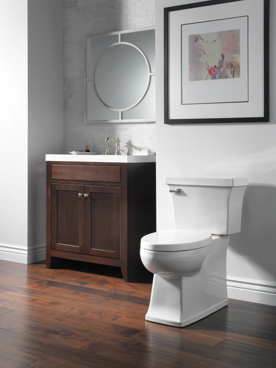 DELTA Cassidy Metal Cross Handle Set - Deck Mount Bathroom & Bidet — Stainless