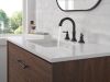 DELTA Roe Two Handle Widespread Bathroom Faucet — Matte Black