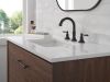 DELTA Roe Two Handle Widespread Bathroom Faucet — Matte Black
