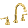 DELTA Roe Two Handle Widespread Bathroom Faucet — Brushed Gold