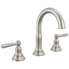 DELTA Roe Two Handle Widespread Bathroom Faucet — Stainless