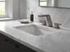 DELTA Pivotal Two Handle Widespread Bathroom Faucet — Lumicoat® Black Stainless