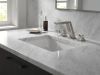 DELTA Pivotal Two Handle Widespread Bathroom Faucet — Lumicoat® Stainless