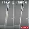 DELTA Nicoli Two Handle Pull-Down Bridge Kitchen Faucet — Chrome