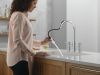 DELTA Nicoli Two Handle Pull-Down Bridge Kitchen Faucet — Chrome