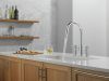 DELTA Nicoli Two Handle Pull-Down Bridge Kitchen Faucet — Chrome