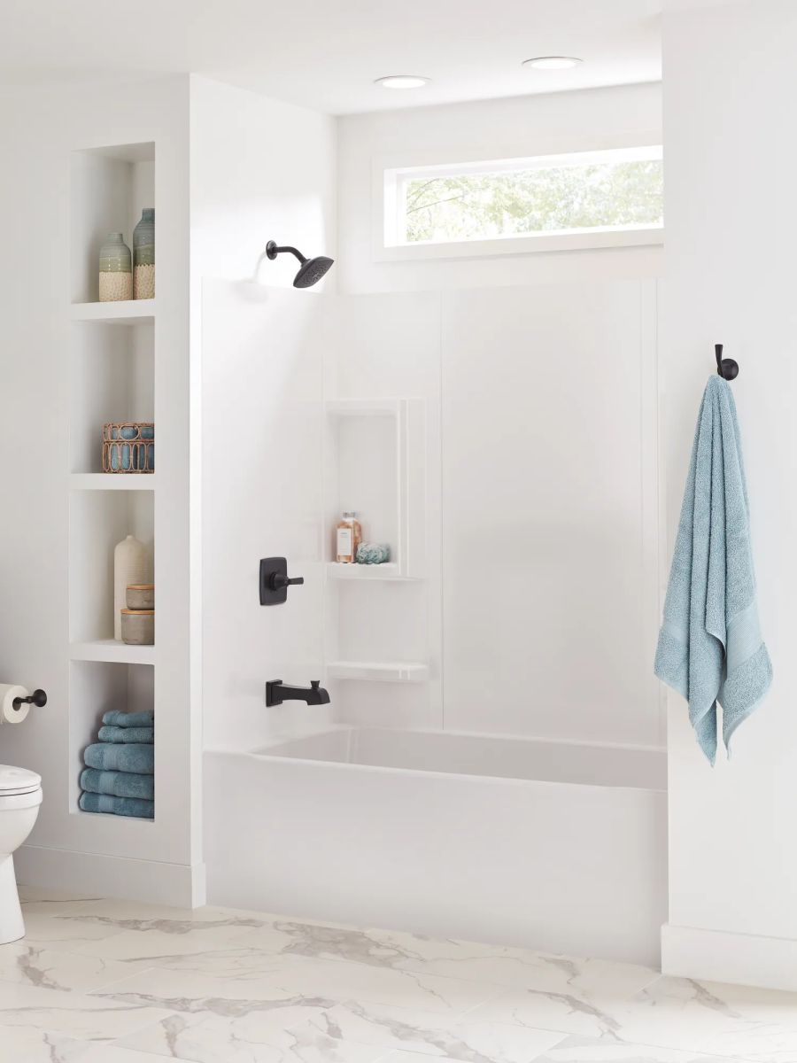 DELTA Ashlyn Monitor 14 Series Tub and Shower Trim — Matte Black
