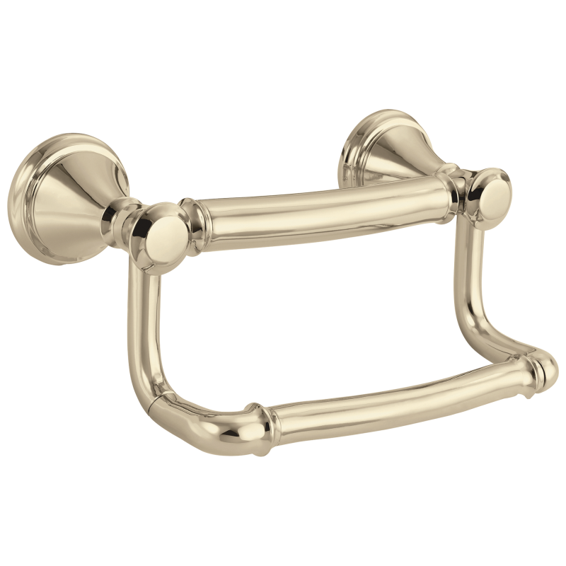 DELTA BathSafety Traditional Tissue Holder with Assist Bar — Polished Nickel