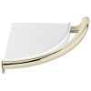 DELTA BathSafety Contemporary Corner Shelf with Assist Bar — Polished Nickel