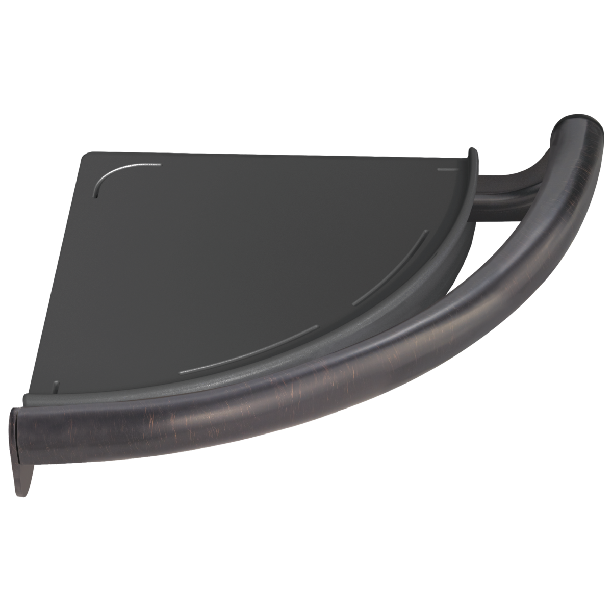 DELTA BathSafety Contemporary Corner Shelf with Assist Bar — Venetian Bronze