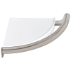 DELTA BathSafety Contemporary Corner Shelf with Assist Bar — Stainless
