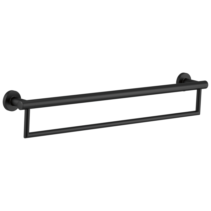 DELTA BathSafety DELTA 24" Contemporary Towel Bar with Assist Bar — Matte Black