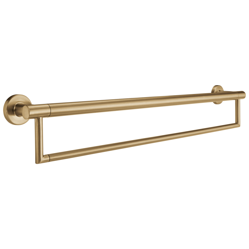 DELTA BathSafety 24" Contemporary Towel Bar with Assist Bar — Champagne Bronze