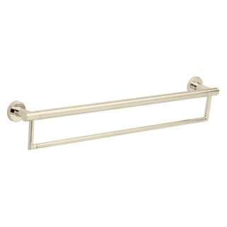 DELTA BathSafety 24" Contemporary Towel Bar with Assist Bar — Polished Nickel