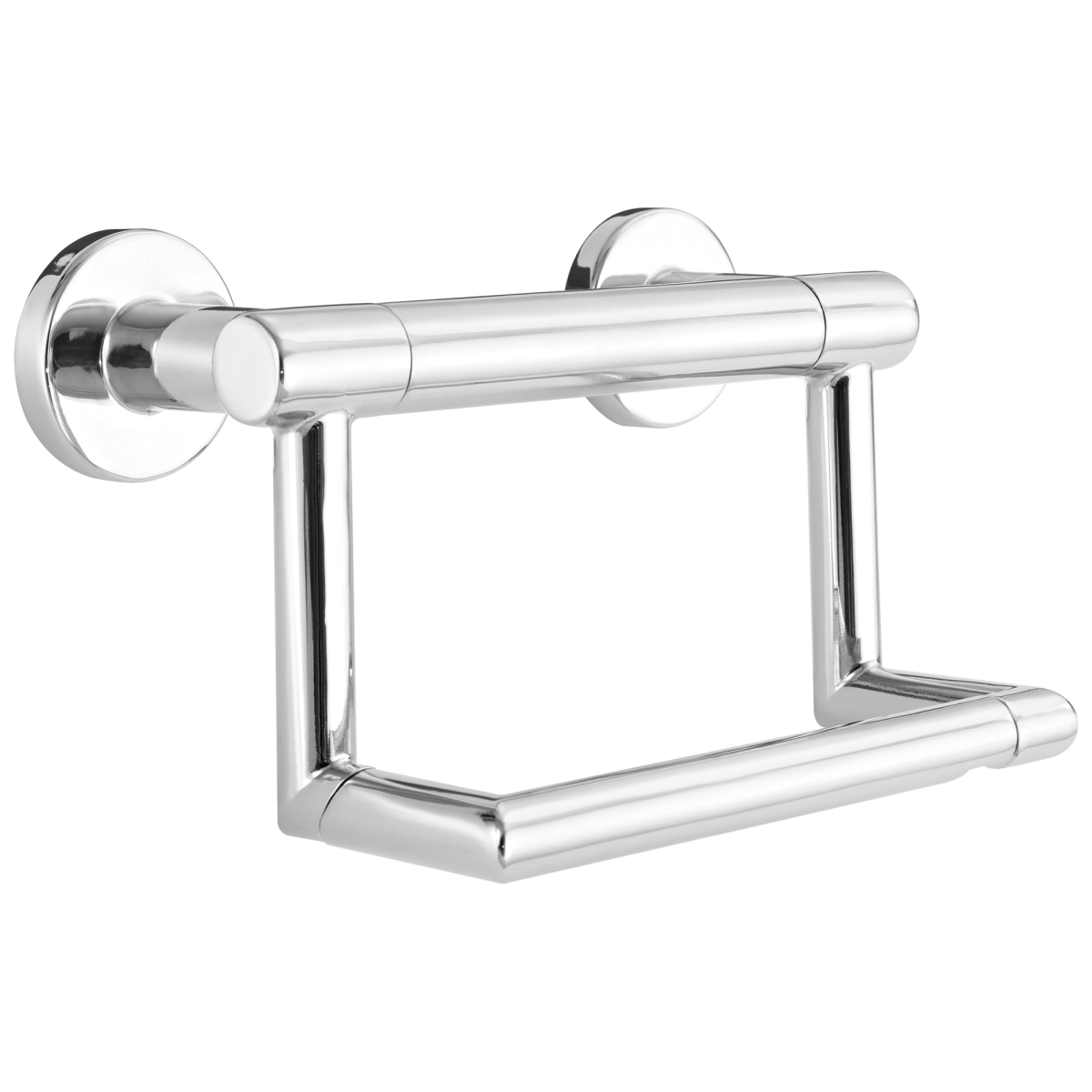 DELTA BathSafety Contemporary Tissue Holder with Assist Bar — Chrome