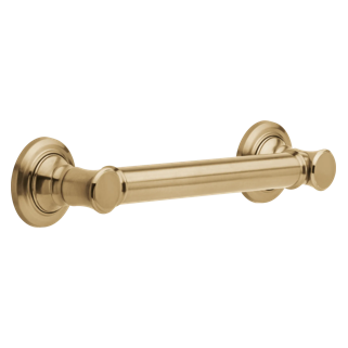DELTA BathSafety 12" Traditional Decorative ADA Grab Bar — Champagne Bronze