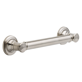 DELTA BathSafety 12" Traditional Decorative ADA Grab Bar — Stainless