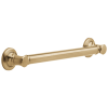 DELTA BathSafety 18" Traditional Decorative ADA Grab Bar — Champagne Bronze