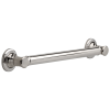 DELTA BathSafety 18" Traditional Decorative ADA Grab Bar — Polished Nickel