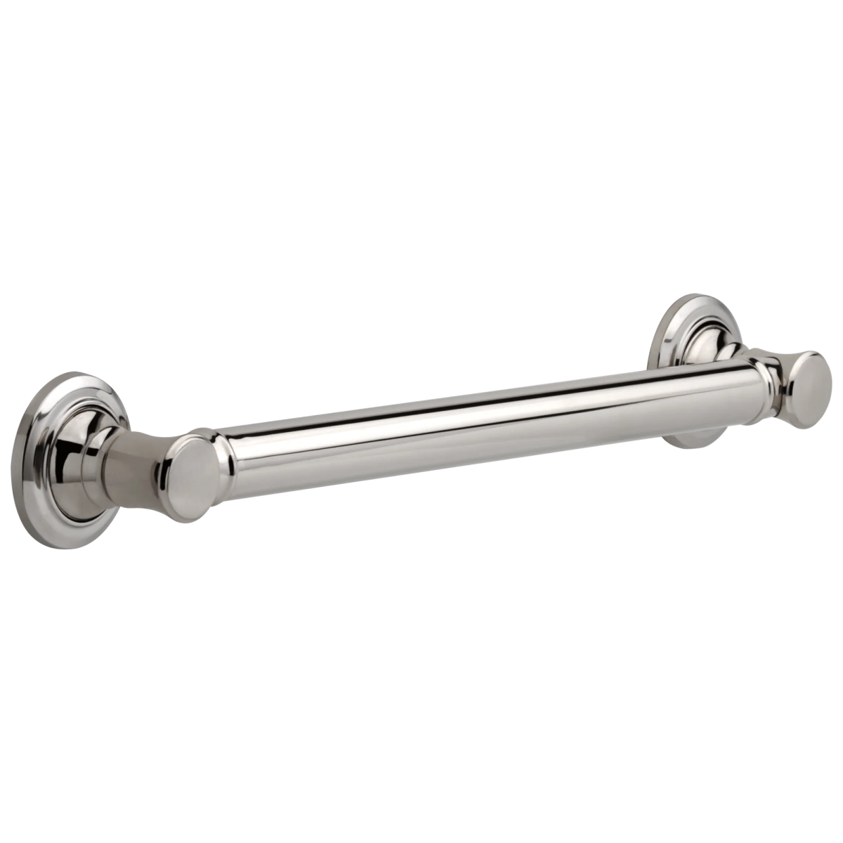 DELTA BathSafety 18" Traditional Decorative ADA Grab Bar — Polished Nickel