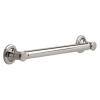 DELTA BathSafety 18" Traditional Decorative ADA Grab Bar — Polished Nickel